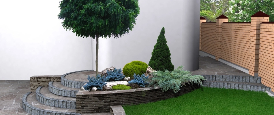 3D design rendering for landscape project in Trexlertown, PA.